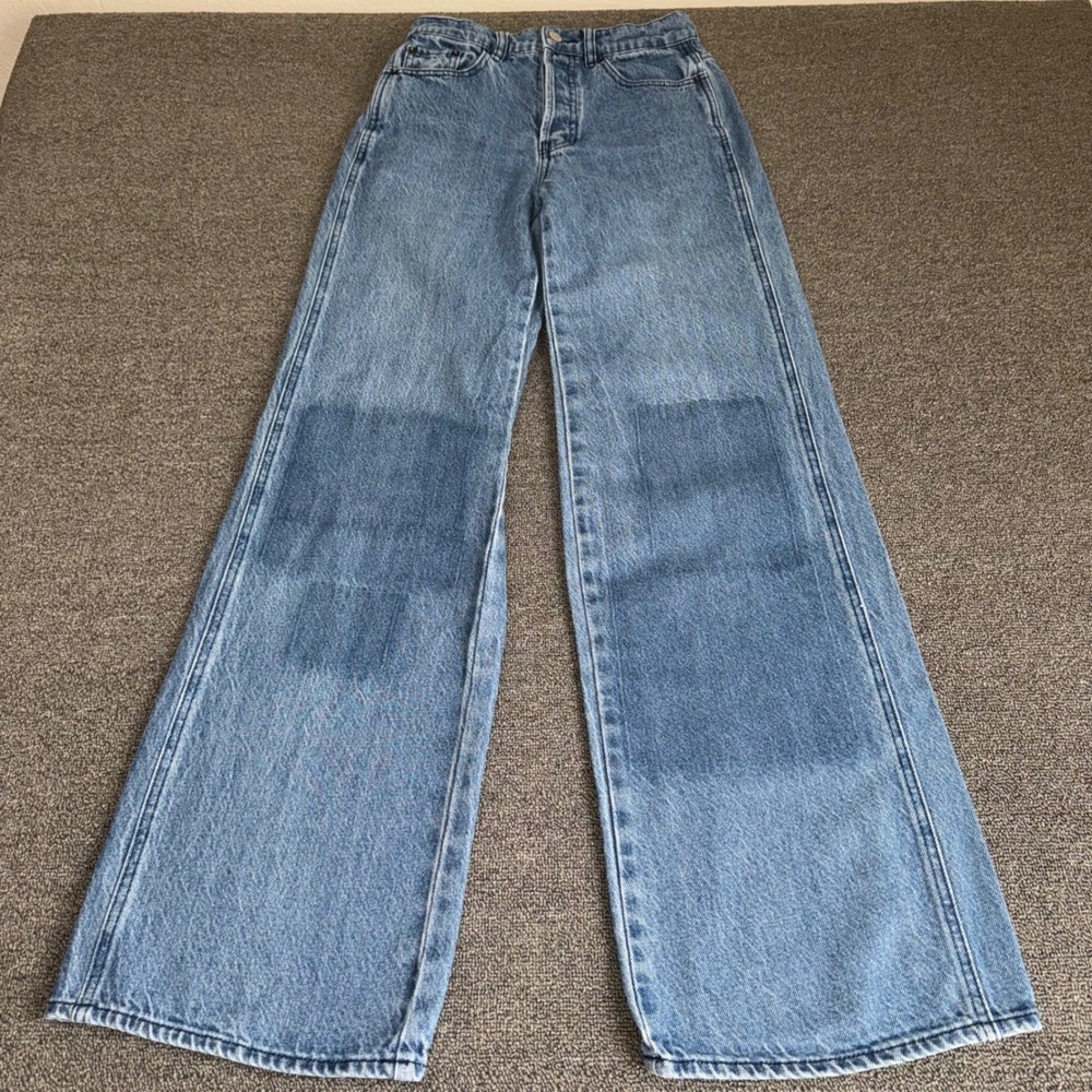 PacSun Baggy Jeans Womens 24 Blue Medium Wash High Rise Wide Leg Streetwear